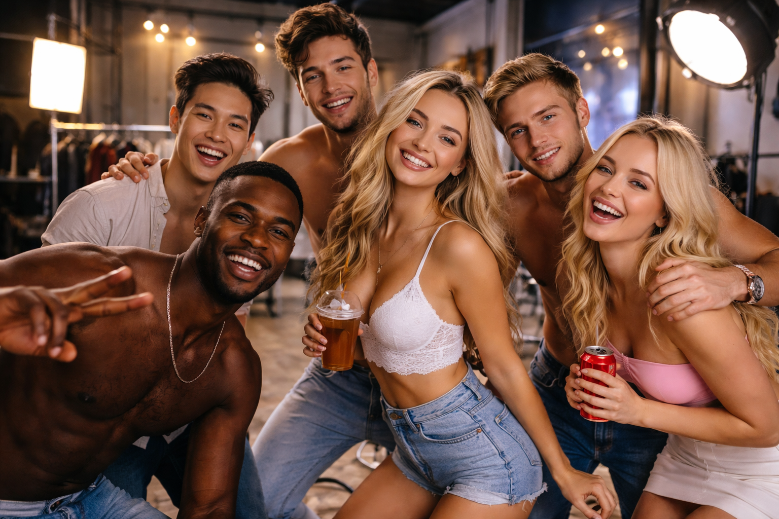 Creators behind the scenes photoshoot